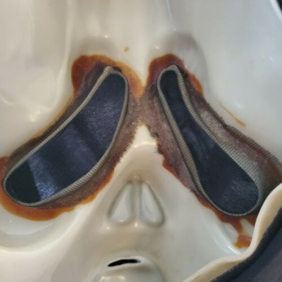 Vintage Ghost Face Scream  Mask Glows In The Dark Easter Unlimited Hood 9206 - Picture 7 of 12